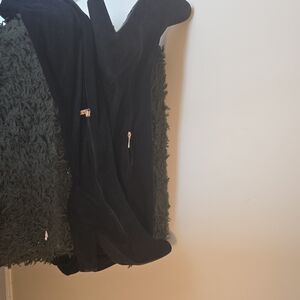Black Suede Over-the-Knee Boots